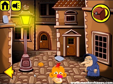 Game Chú khỉ buồn: Phù thủy già – Monkey Go Happy Stage 101