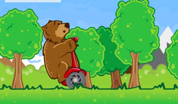 Game Gấu tập xe trượt Scooter – Bear on a Scooter