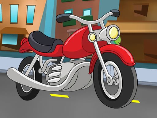Game Ghép hình mô tô – Cartoon Motorbike Jigsaw