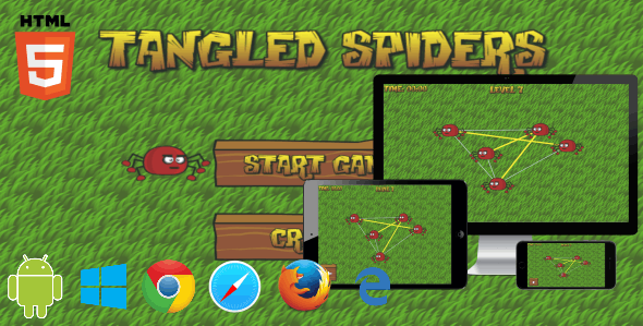 Game Gỡ rối tơ nhện – Tangled Spiders