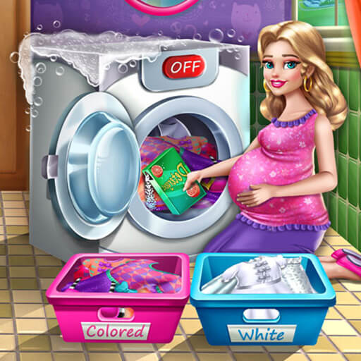 Game Mommy Washing Clothes