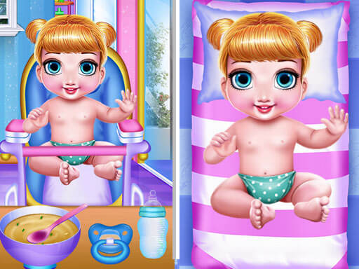 Game Princess New Born Twins Baby Care