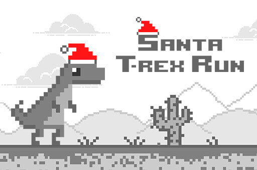 Game Santa T-Rex Run